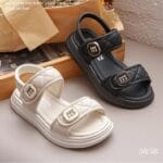 Sandales Fille Été Confortables à Scratch – Semelle Épaisse Antidérapante