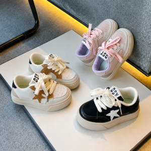 Baskets Enfant Casual à Étoile – Confort, Légèreté & Semelle Antidérapante | Pointures 26 à 36