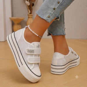 Baskets Femme à Plateforme Pailletées – Collection 2026