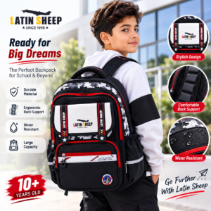 Cartable Enfant Latin Sheep – Sac à Dos Scolaire Ergonomique et Résistant