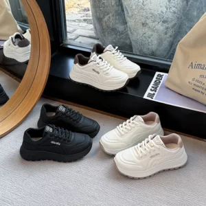 Baskets Femme ALQ Compensées à Semelle Épaisse – Style Tendance & Confort
