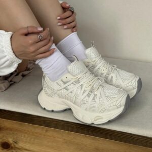 Baskets Femme Chunky Mesh Respirant – Semelle Plateforme Épaisse