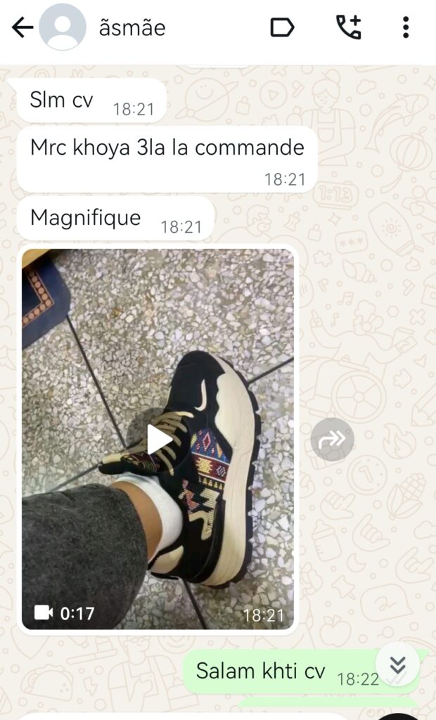 Capture d’avis client WhatsApp
